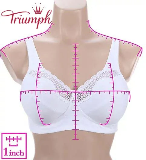 Triumph - (4 db.) Egyedi, pamut, testhez simuló, merevítő nélküli melltartó